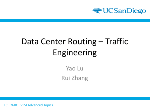 Data Center Routing – Traffic Engineering