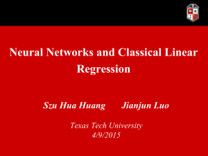 Neural network or classical linear regression?