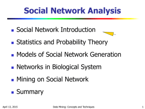 Mining on Social Networks