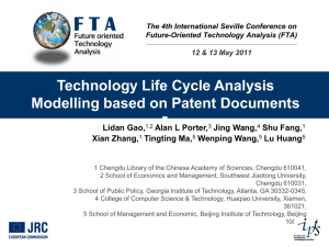 Technology Life Cycle Analysis Modelling based on Patent