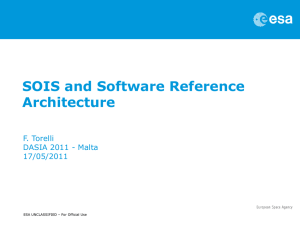 SOIS and Software Reference Architecture - CWE
