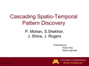 Cascading Spatio-Temporal Pattern Discovery