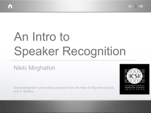 Intro to Speaker Verification (and Diarization)