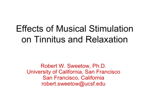 Tinnitus Patient Management - Massachusetts Academy of Audiology