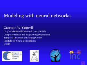 Neural Network Models - Temporal Dynamics of Learning Center