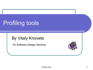 Profiling tools