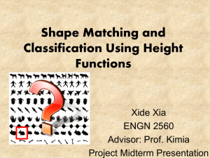 Shape Matching and Classification Using Height Functions