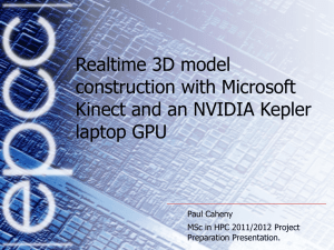 Realtime 3D model construction with Microsoft Kinect and an