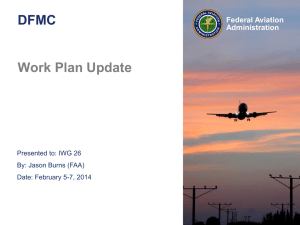 DFMC Work Plan Status Review