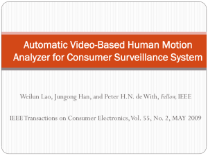 Automatic Video-Based Human Motion Analyzer for Consumer