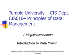 Data Mining - Department of Computer and Information Sciences