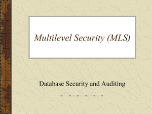 Multilevel Secure Relational Model