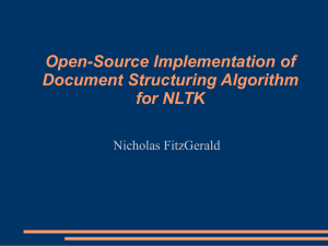 Open-Source Implementation of Document Structuring Algorithm for