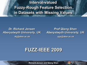 Interval-valued Fuzzy-Rough Feature Selection in Datasets with