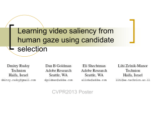 Learning video saliency from human gaze using candidate selection