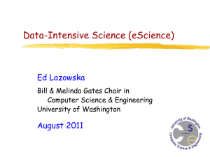 Data-intensive science  - Ed Lazowska