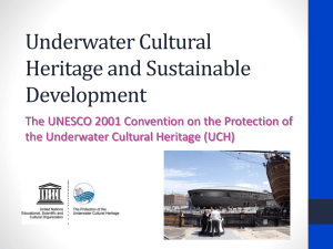 Underwater Cultural Heritage and Sustainable Development