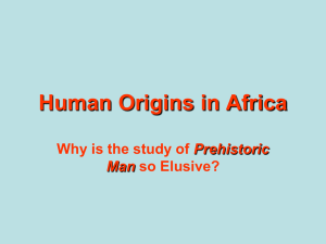 "Human Origins in Africa" [BB09]