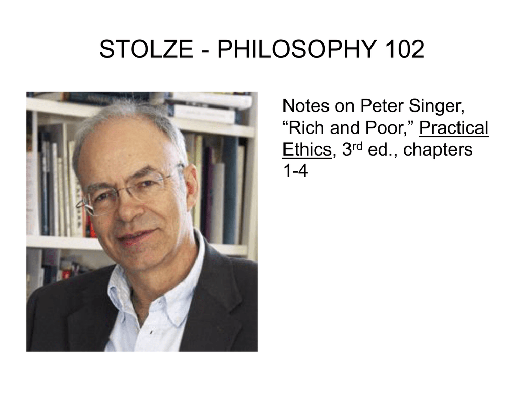 peter singer summary