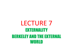 LECTURE 7 - UCSB Department of Philosophy