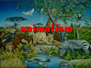 Olson.Animalism - University of San Diego Home Pages