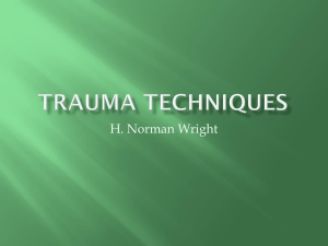 Trauma Techniques - H. Norman Wright