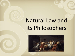 Natural Law Philosophers Powerpoint