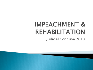 Judicial Conclave 2013-Impeachment and Rehabilitation