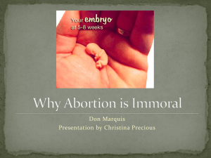 Why Abortion Is Immoral - Don Marquis (Christina