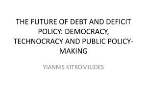 the future of debt and deficit policy