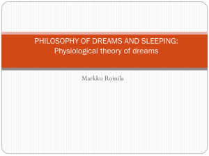 Physiological theory of dreams