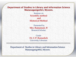 Department of Studies in Library and Information Science