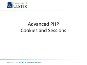 Advanced PHP Cookies and Sessions