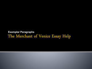 The Merchant of Venice Essay Help