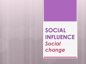 Social Change - Beauchamp Psychology