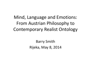 Mind, Language and - Buffalo Ontology Site