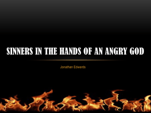 Sinners in the Hands of an angry God