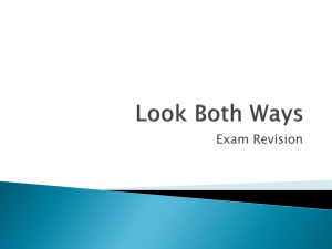 Look Both Ways - exam revision
