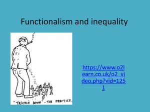 Functionalism and inequality