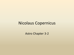 The Astronomy of Copernicus