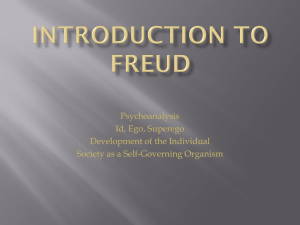 Introduction to Freud Id, Ego, Superego