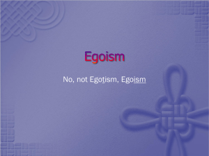 Egoism