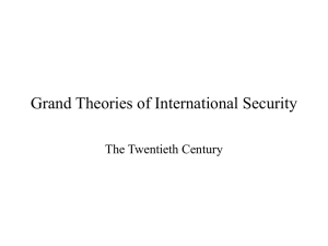 Grand Theories of International Security