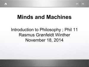 Minds&Machines (Nov 17, 2014)