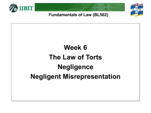 Fundamentals of Law (BL502)