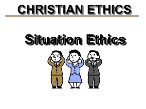 situation ethics - Abiblecommentary.com