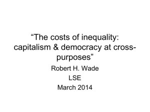 How income inequality puts democracy -- & climate change