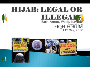 HIJAB: LEGAL OR ILLEGAL?
