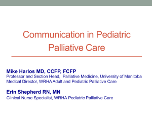 Communication and Decision Making in Pediatric
