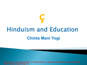 `Hinduism and Education`.